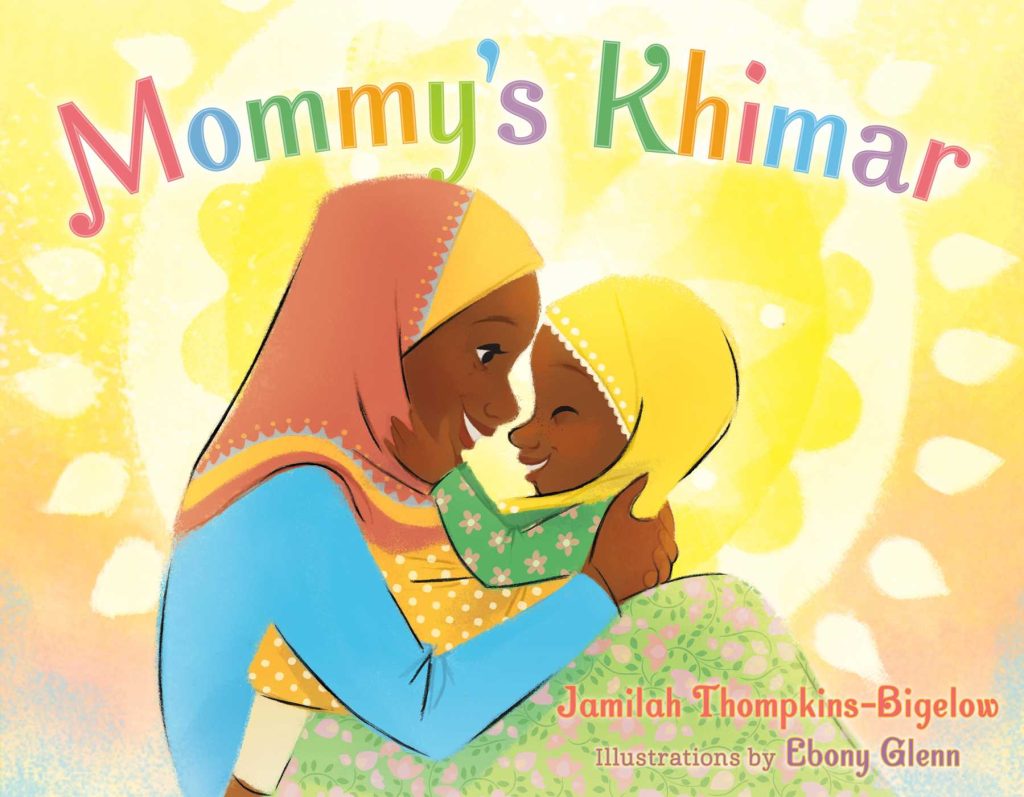 Mommy's Khimar book cover, picturing a mother and daughter hugging